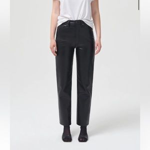 AGOLDE RECYCLED LEATHER 90'S PINCH WAIST